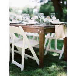 White Foldable Chair (rent) White Foldable Chair (rent)
