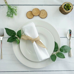 Napkin white 40x40 (rent)