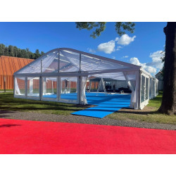 Transparent Arched Modular Tent 15 m wide (rent) Transparent Arched Modular Tent 15 m wide (rent)