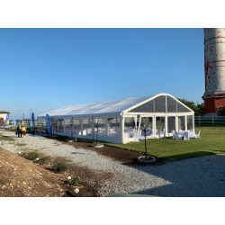 Transparent Arched Modular Tent 15 m wide (rent) Transparent Arched Modular Tent 15 m wide (rent)