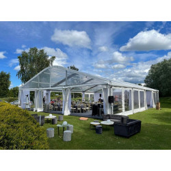 Transparent Arched Modular Tent 15 m wide (rent) Transparent Arched Modular Tent 15 m wide (rent)