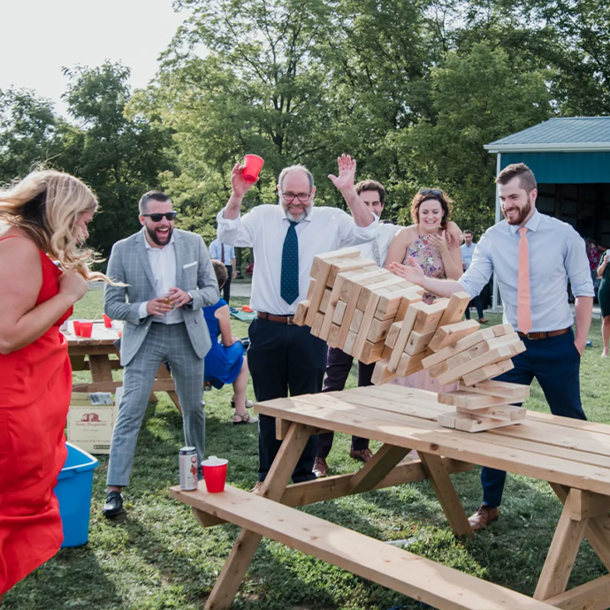 Outdoor games rent - Mega Jenga
