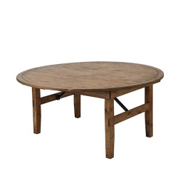 Wooden Round Farm Table...